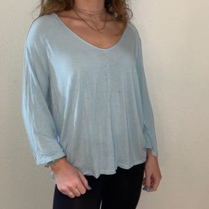 Baby blue Gap long sleeve Tee